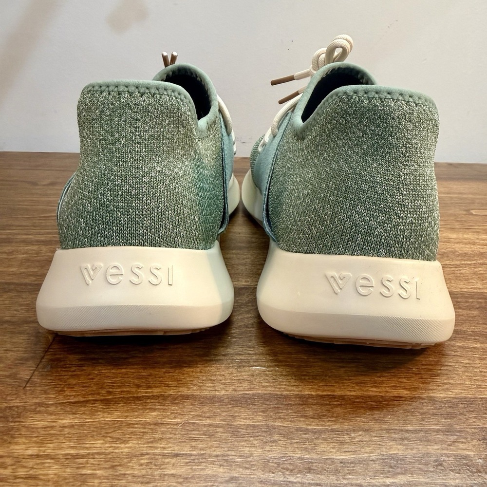 Vessi Women's Everyday Classic Sneaker Fig Green On Off White New In Box Size 10 - Picture 6 of 14